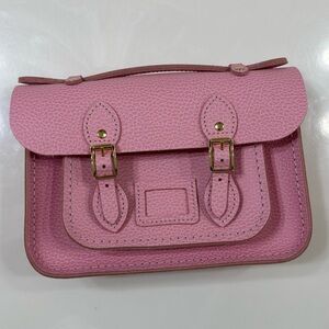 EUC Cambridge Satchel Company Mini Pink Leather Satchel